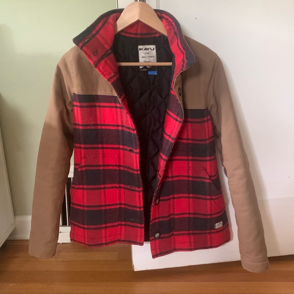 KAVU outdoor quilted plaid Jacket